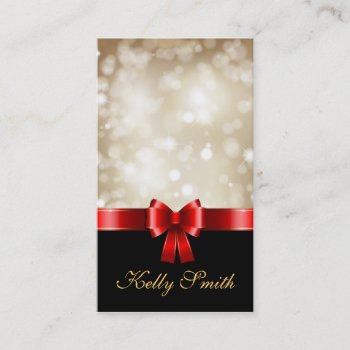Glittery Gold Business Card by Kjpargeter at Zazzle