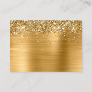 Glittery Gold Foil Blank Mighty Place Card