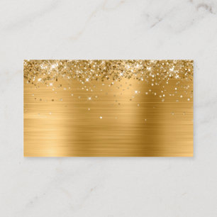 Glittery Gold Foil Blank Place Card