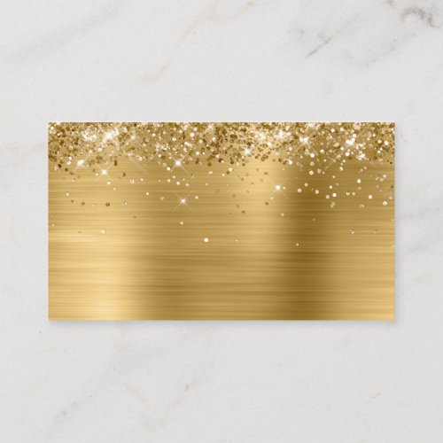 Glittery Gold Foil Blank Place Card