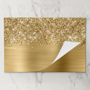 Glittery Gold Glam Blank Paper Pad