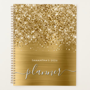 Glittery Gold Glam Planner