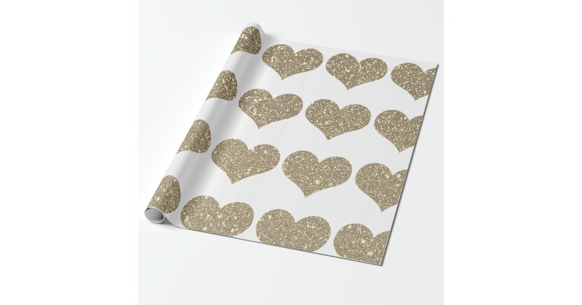 Golden Heart Tissue Paper