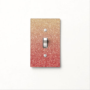 Glittery Gold Melon Light Switch Cover