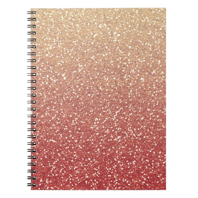 Glittery Gold Melon Notebook (Front)