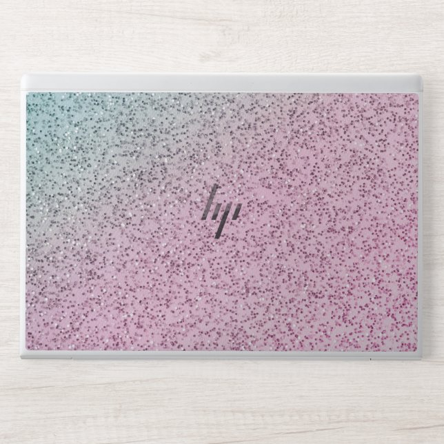 Glittery  HP laptop skin (Front)