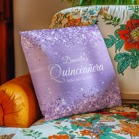 Glittery Lavender Foil Quinceañera