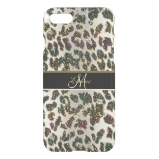 Glittery Leopard Animal Print iPhone 7 Case