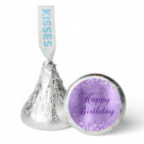 Glittery Light Purple Happy Birthday Hershey®'s Kisses®