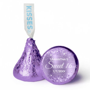 Glittery Light Purple Ombre Foil Sweet 16 Hershey®'s Kisses®