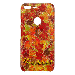 Glittery Maple Leaves in the Fall/Autumn Uncommon Google Pixel XL Case