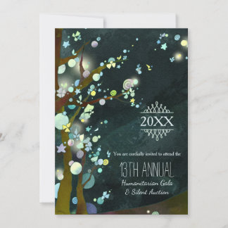 Glittery Night Charity Gala and Auction Invitation