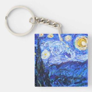Glittery Night Key Chain