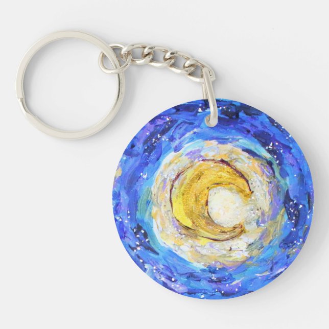 Glittery Night Key Chain (Front)