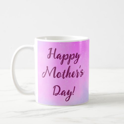 Glittery Pink Custom Happy Mothers Day Mug