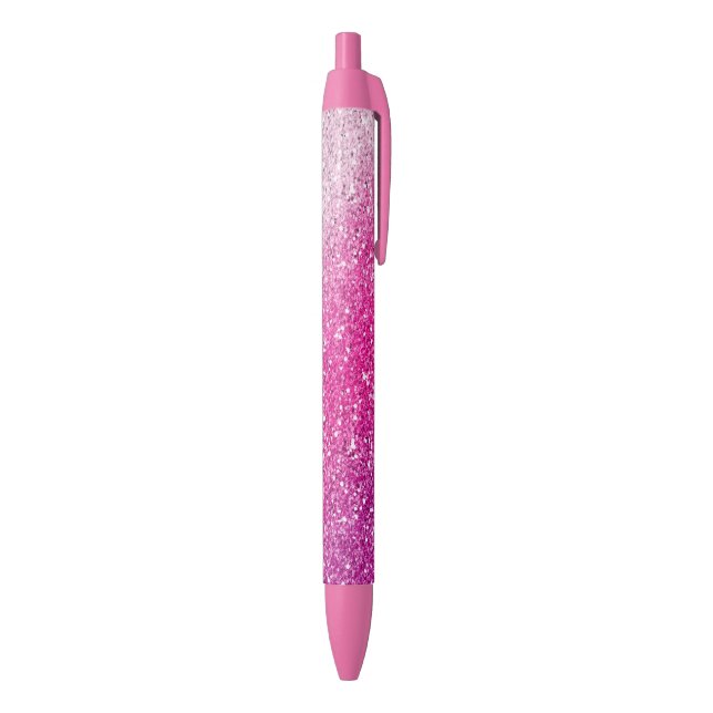 Glittery Pink Ombre Pen (Bottom (Vertical))
