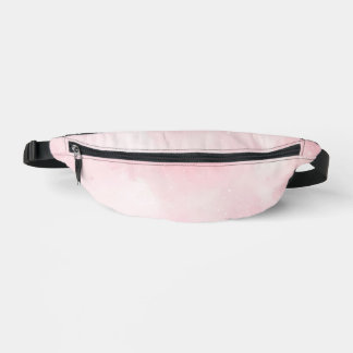 Glittery Pink Print Cut Sew Fanny Pack