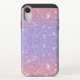 Glittery Purple and Pink iPhone XR Slider Case