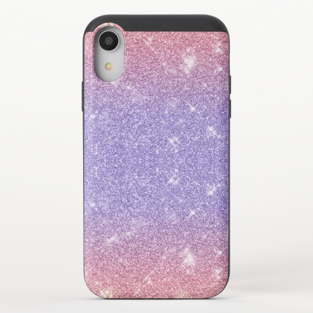 Glittery Purple and Pink Uncommon iPhone Case (Back)