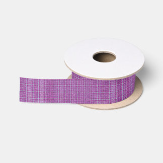 Glittery Purple Awareness Plaid Satin Ribbon