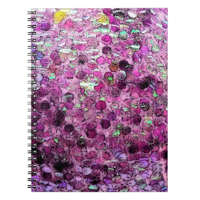 Glittery Purple Notebook (Front)