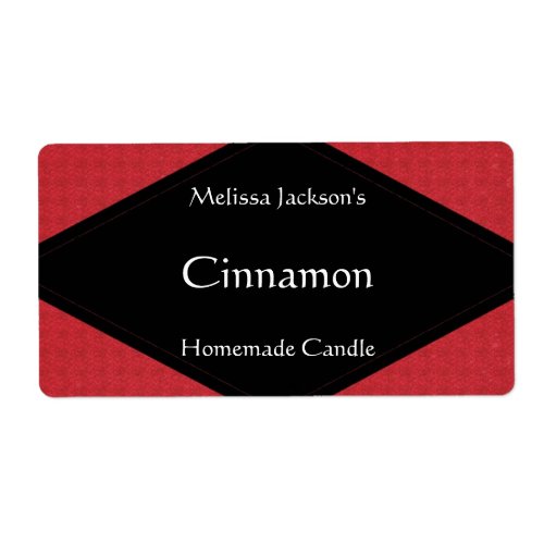 Glittery Red Soap or Candle Label
