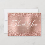 glittery rose gold foil beautiful script birthday thank you card rf7003201d63a4ac78dab7b0e56883d84 tcvu1 152