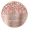 Glittery Rose Gold Girly Signature Calligraphy