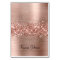 Glittery Rose Gold Individual Name Place Cards