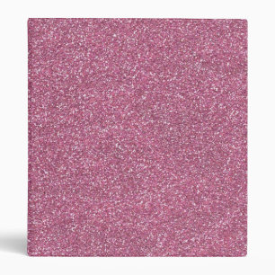 Glittery Shiny Pink Glitters Binder