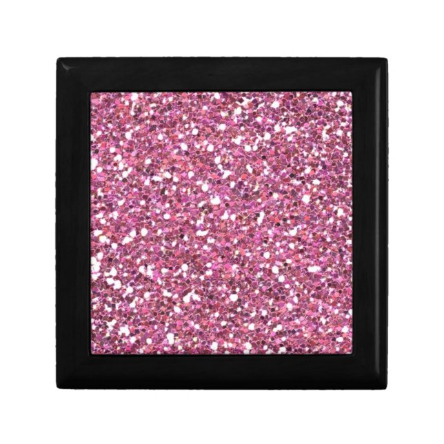 Glittery Shiny Pink Glitters Gift Box (Front)