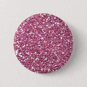 Glittery Shiny Pink Glitters Pinback Button