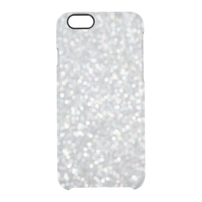 Glittery Silver iPhone 6/6s Case (Back)