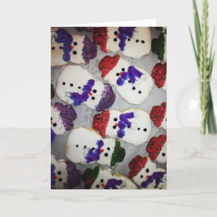 “Glittery Snowmen" Christmas Card