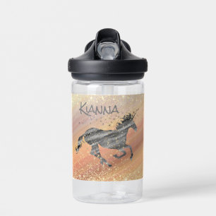 Glittery Starry Unicorn      Water Bottle