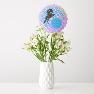 Glittery Starry Whimsical Unicorn Birthday       Balloon