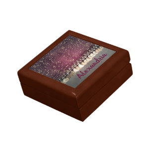 Glittery Stars Gold Coins Personalized Gift Box