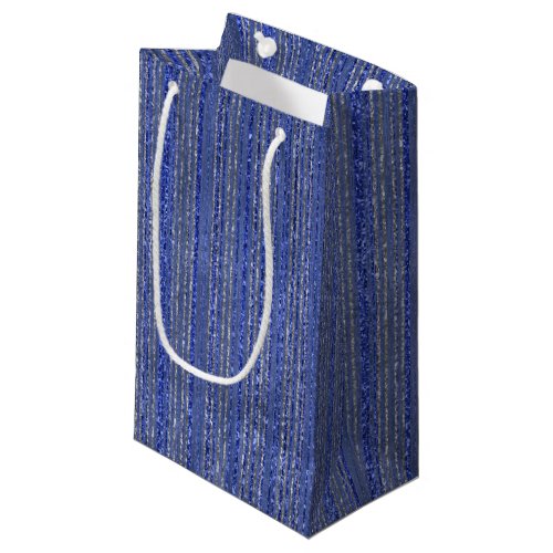 Glittery Striped Gift Bag