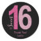 Glittery Sweet 16 Birthday Favor Stickers