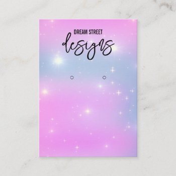 Glittery Trendy Earring Display Card by TwoTravelledTeens at Zazzle