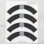 Glitz and Glam Cupcake Wrap - Black (Front)