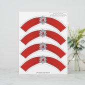 Glitz and Glam Cupcake Wrap - Red (Standing Front)
