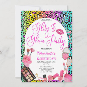 Glitz and Glam Party Birthday Party Invitation