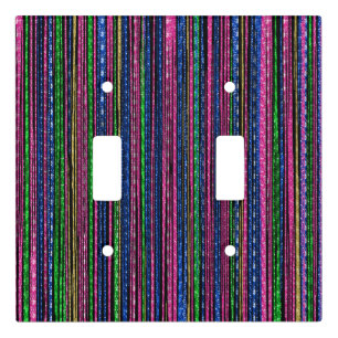 Glitz and Glam Sparkly Stripes Light Switch Cover