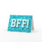 Glitz Blue 'BFF!' 'Happy Birthday' greetings card