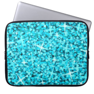 Glitz Blue laptop sleeve 15 inch