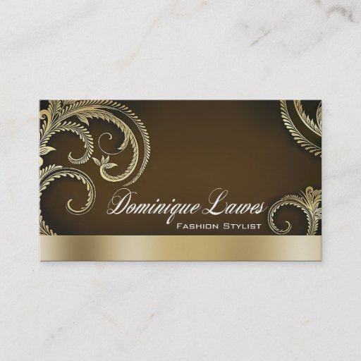 Customizable "Glitz Glam" - Classy Chic Elegant Fashion Stylist Business Card Templates