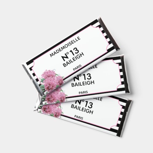 Glitz  Glam Couture Birthday Celebration Bridal H Hershey Bar Favors