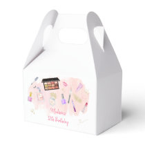 Glitz & Glam Pink Gold Spa Birthday Favor Boxes