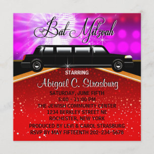 Glitz Glamour Red Carpet Movie Star Invitations